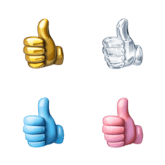 ยกนิ้วโป้ง 3D (40 แบบ)