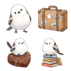 Long-tailed Tit Emoji for All Seasons