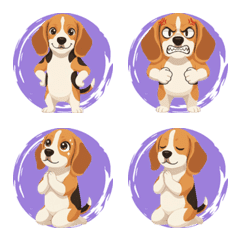 Beagle's Expressive Life (Purple)