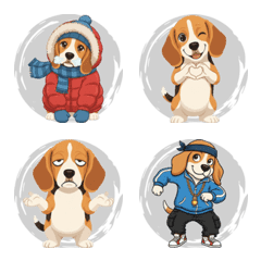 Beagle's Expressive Life (Gray)
