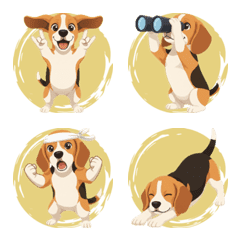 Beagle's Expressive Life (Yellow)