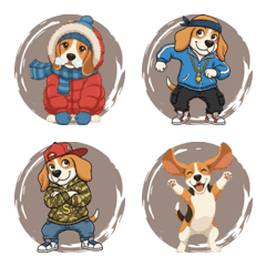 Beagle's Emoji Life (Brown)
