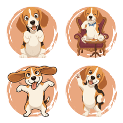 Beagle's Expressive Life (Orange)