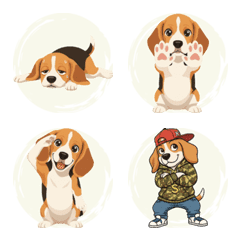 Beagle's Expressive Life (Beige)