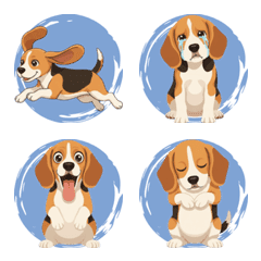 Beagle's Expressive Life (Blue)