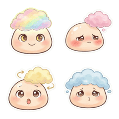 Puff Cloud Mood Chat Stickers