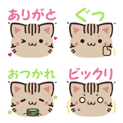 Cute word Bengal cat emoji2