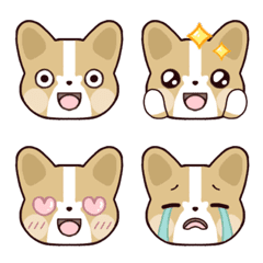 いぬ（コーギー）のほんわか日常絵文字