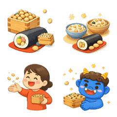 Gentle Setsubun Emojis | Beans & Sushi