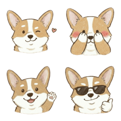 Corgi Sanwan: Healing Daily Emoji