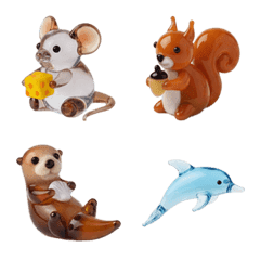glass animal miniatures