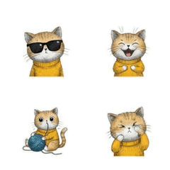 質感的芥黃：暖絨貓語錄