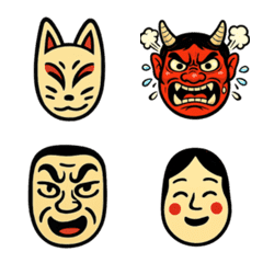 อีโมจิหน้ากากญี่ปุ่น