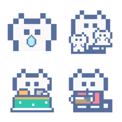 動くドットねこ!!5 白猫