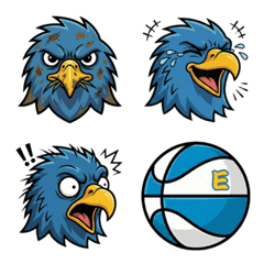 老鷹與籃球表情貼