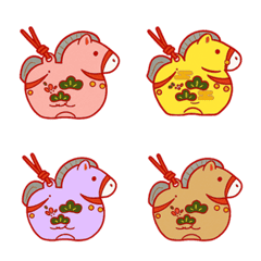 40Colors Horse Year mascot(red)