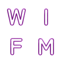 โครงลวด Letter Emoji มินิมอล 024