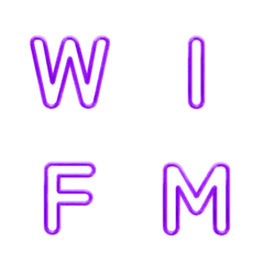 와이어프레임 레터 이모티콘 026