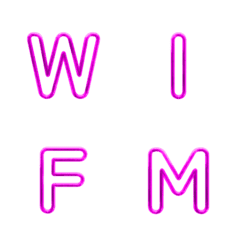 와이어프레임 레터 이모티콘 028