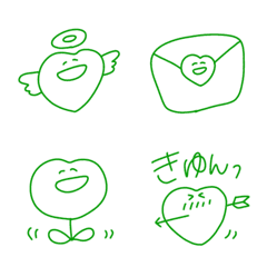 ハートちゃん♡緑色