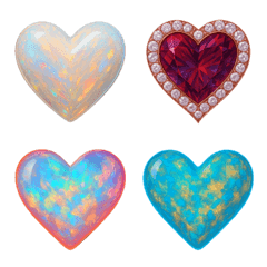 อีโมจิหัวใจหรูหราเรืองแสง