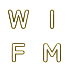 Minimal Wireframe Letter Emoji 035