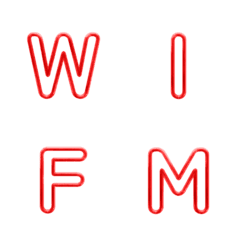 Minimal Wireframe Letter Emoji 034