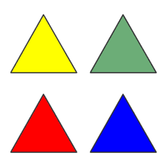 triangle no emoji colorful