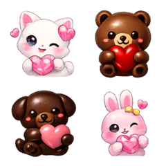 【動物傳遞愛♡】表情符號♪