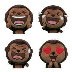 Plush Gorilla Sticker 7th