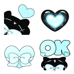 【好き】水色リボンのゆるいこねこ