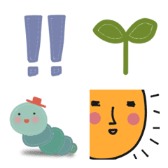 Simple emojis in muted colors