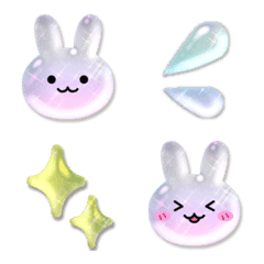 Cute Puffy Rabbit Face Emoji