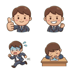 Cute Boy in Suit's Daily Reactions.