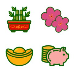 好可愛！新年一定要買的小圖案(綠色)