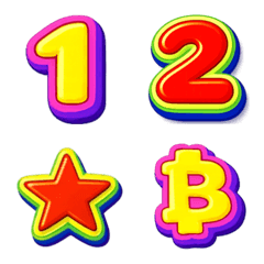 อิโมจิ : ตัวเลขวิ้งป๊อปอ้วนกลมสดใส