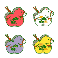 40Colors Horse Year mascot(green)