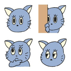 無口な猫ちゃんの絵文字