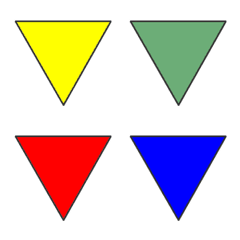 triangle no emoji colorful 2