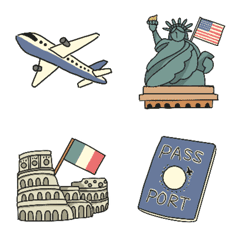 旅行好きが送る絵文字（海外ver）
