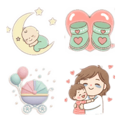 Subtle and Cute Post-Birth Stamp