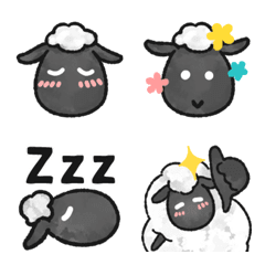 Sheep's facial expressions emoji