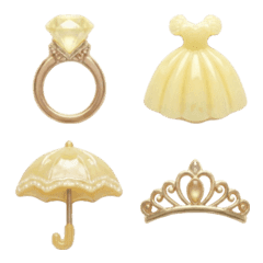 デコ♡プリンセス絵文字♡イエロー