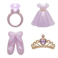 デコ♡プリンセス絵文字♡紫