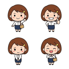 Bob Hair Office Girl Daily Life