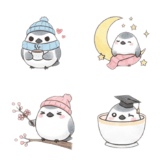 雪の妖精　シマエナガ