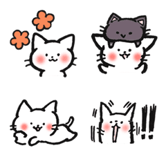 悠哉白貓　表情符號