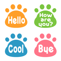 Cat paw emoji english version