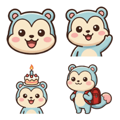 リスのりっきー 一年中使える絵文字