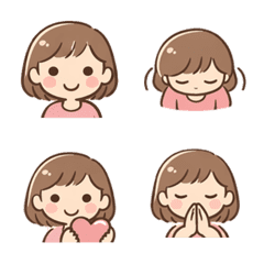 Cute Girl Reaction Emoji